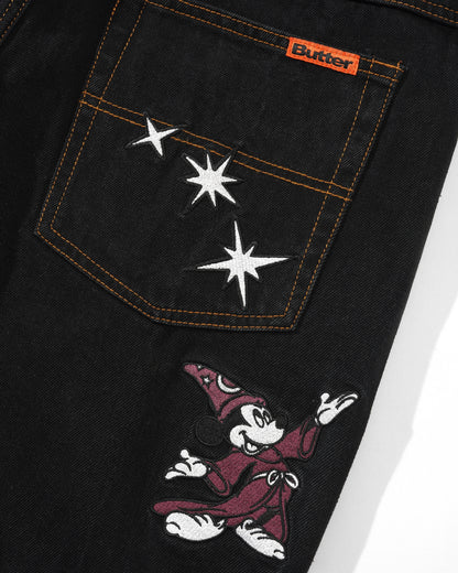 Fantasia Baggy Denim Jeans - Washed Black