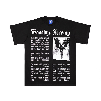 T-shirt Adios - Preto