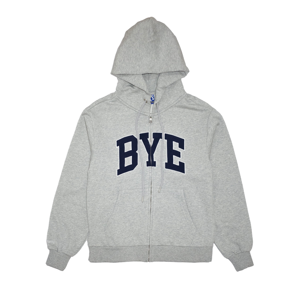 Bye Zip-Up Hoodie - Grey