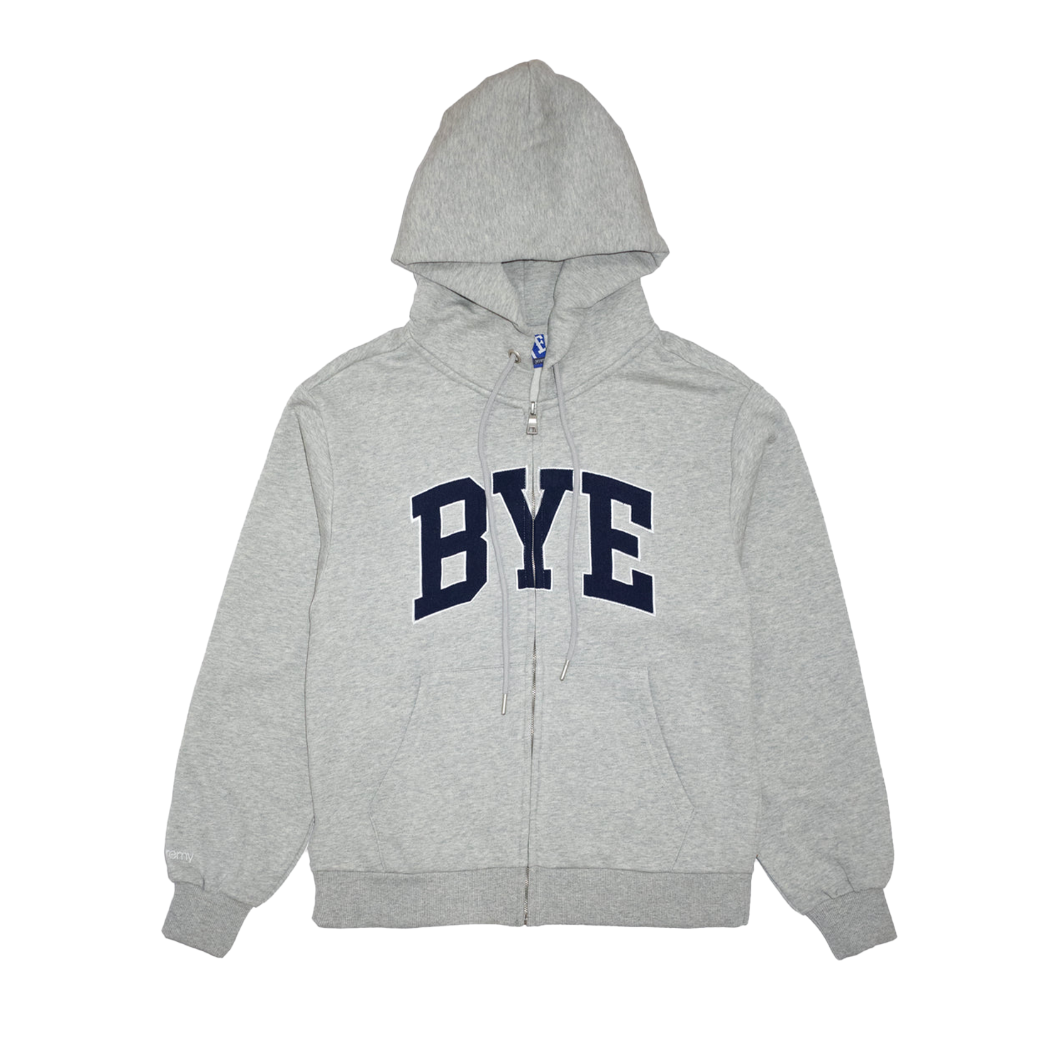 Bye Zip-Up Hoodie - Grey
