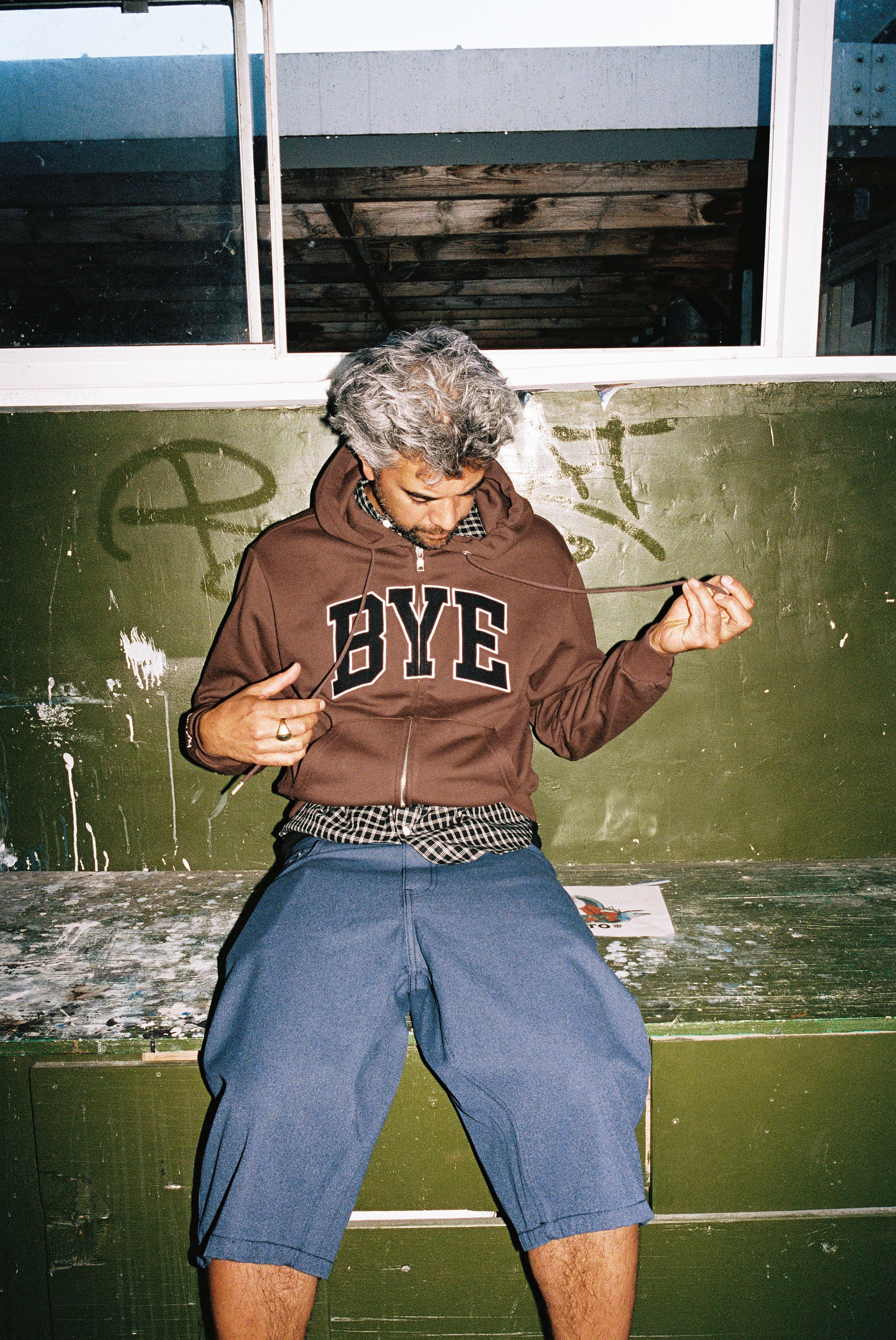 Bye Zip-Up Hoodie - Brown