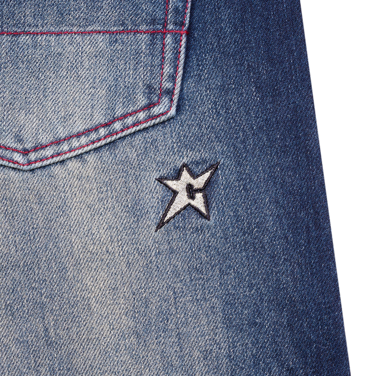 Aged C-Star Jeans - Blue