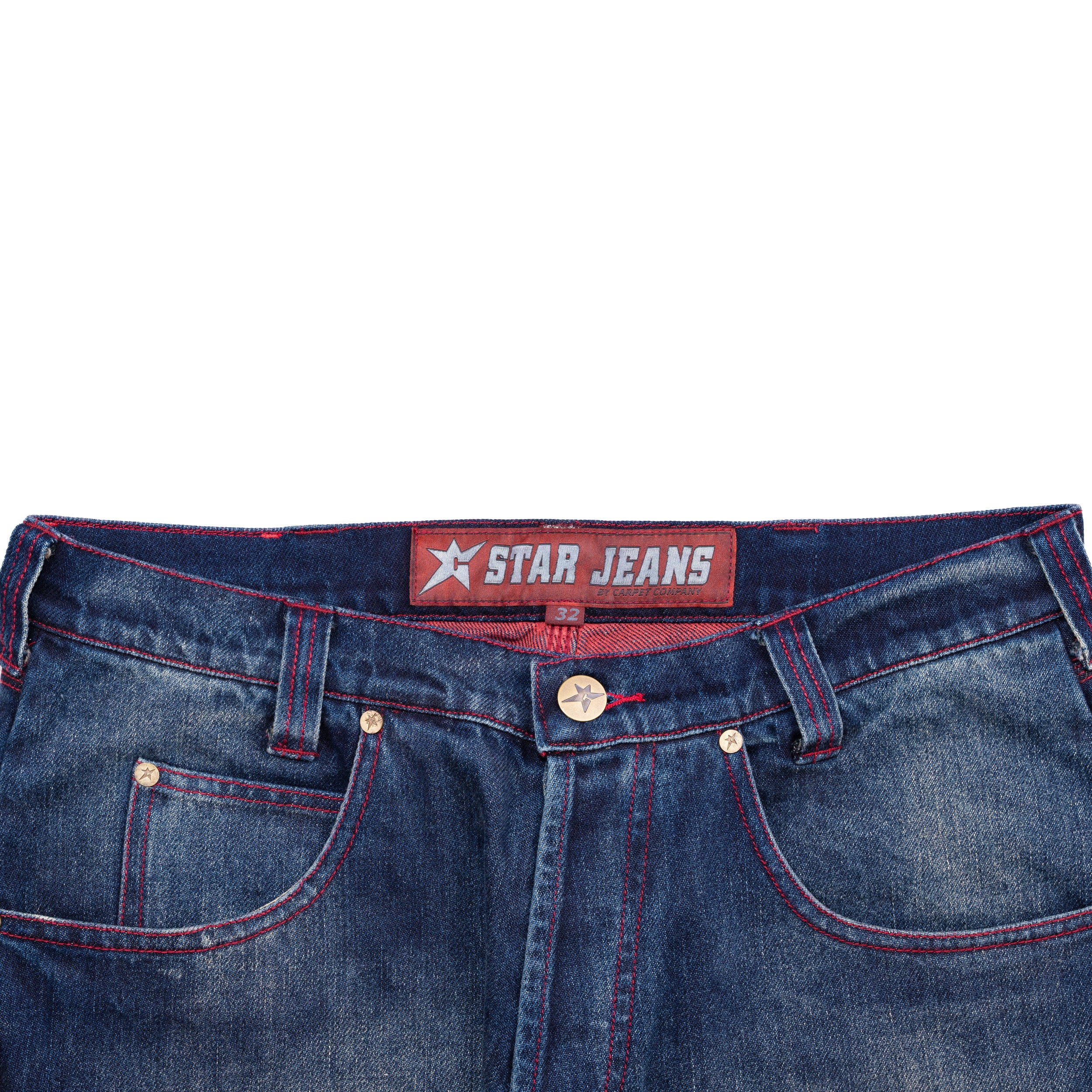 Aged C-Star Jeans - Blue