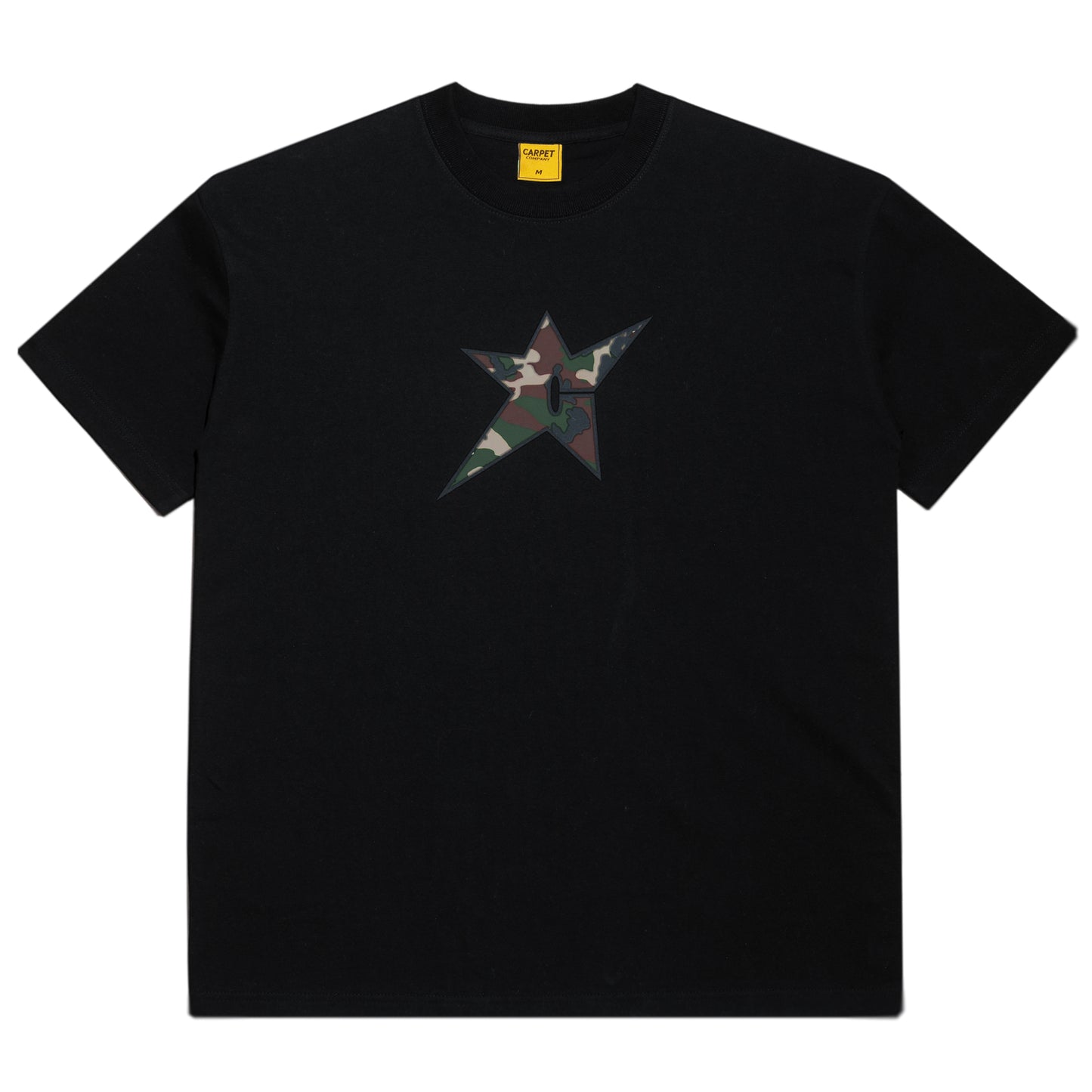 C-Star Logo Camo Tee - Black