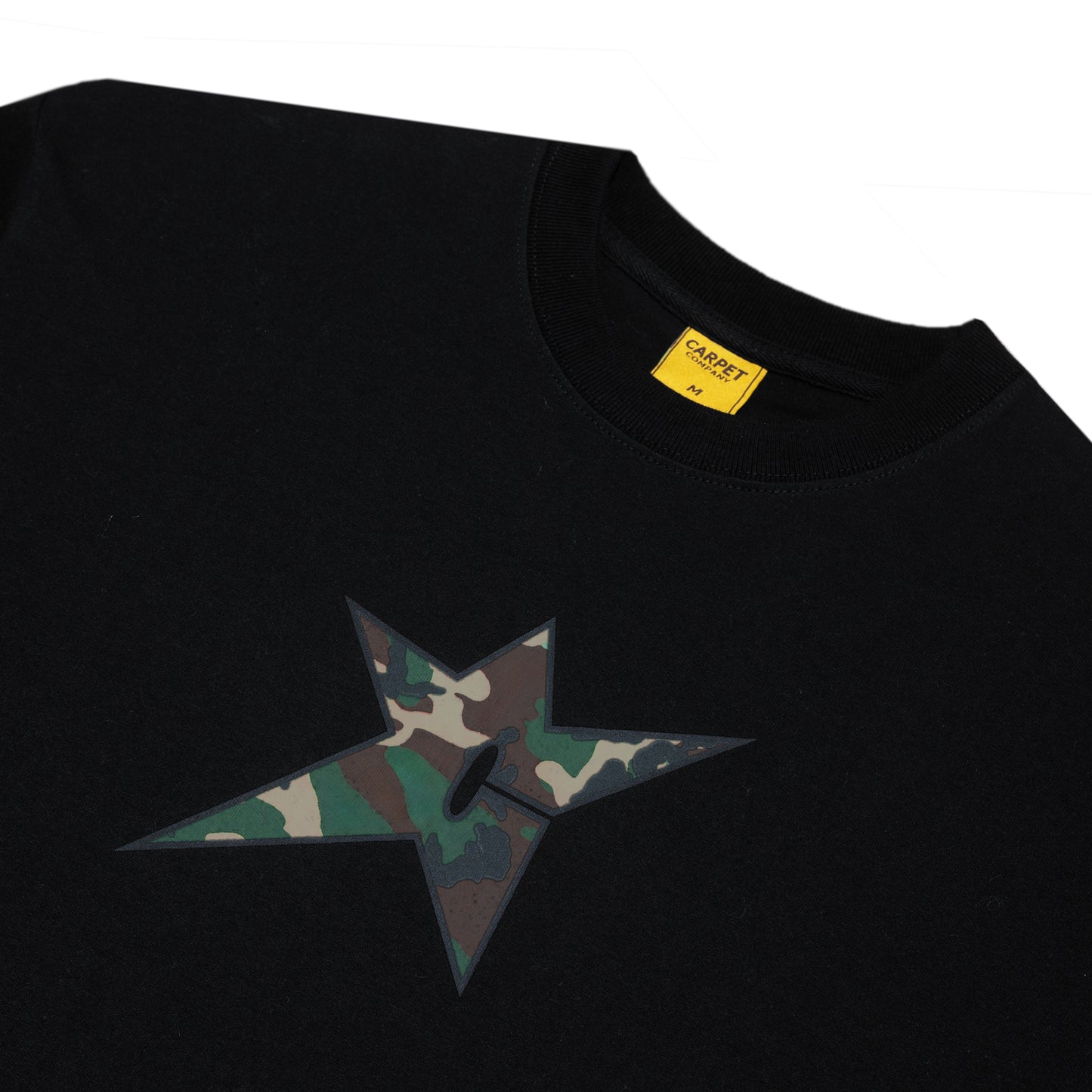 C-Star Logo Camo Tee - Black