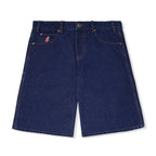 Logo Denim Shorts - Raw Indigo
