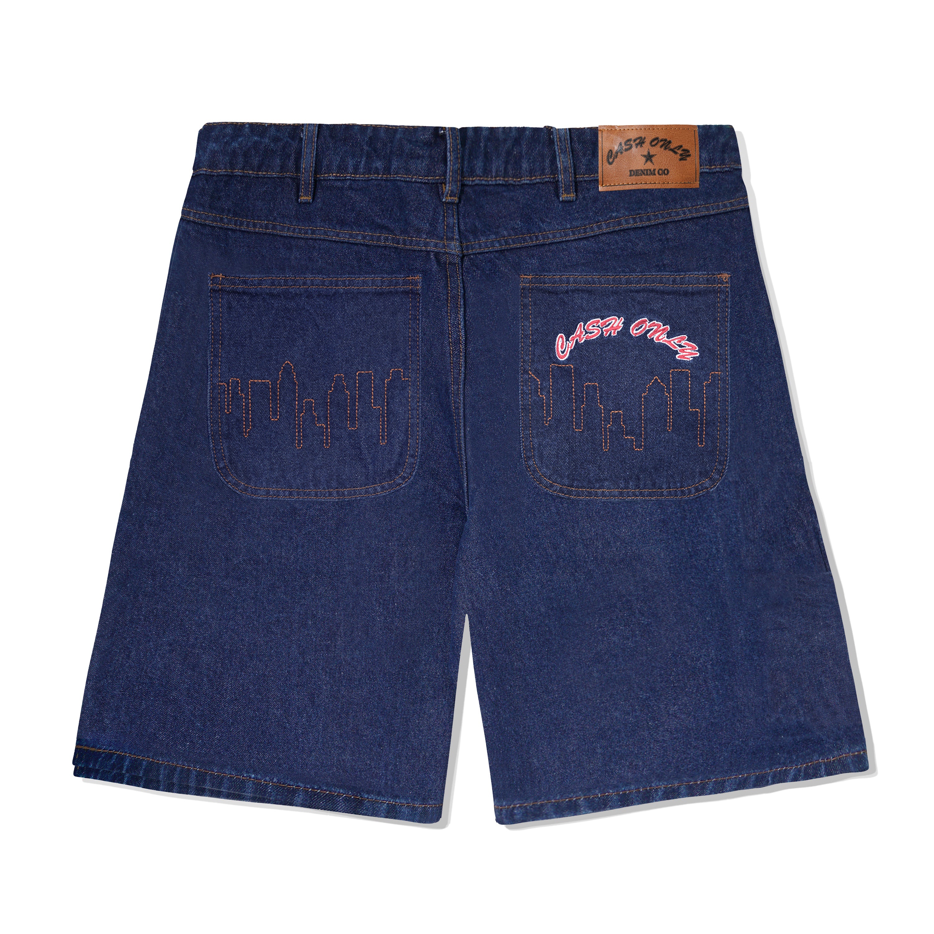 Logo Denim Shorts - Raw Indigo