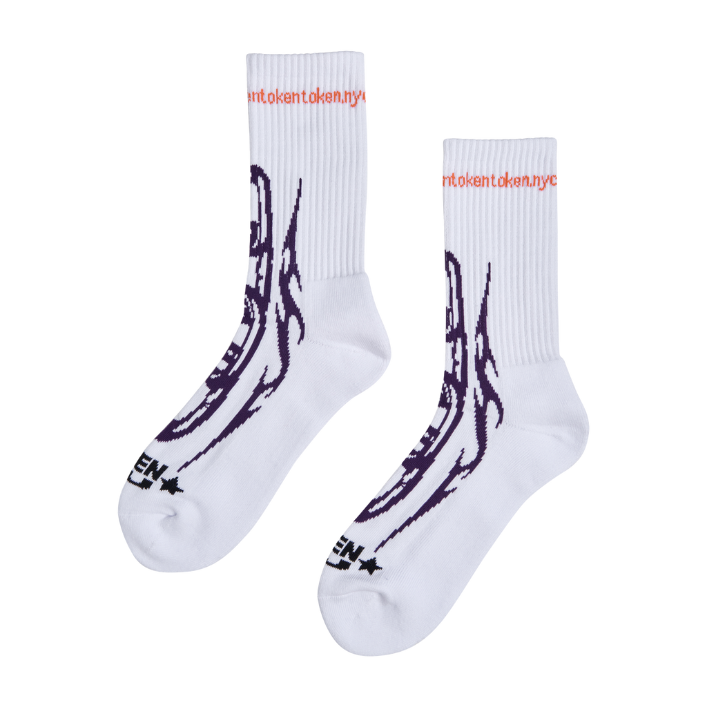 Chain Socks - White