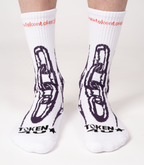Chain Socks - White