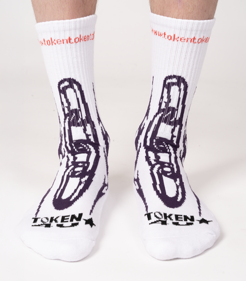 Chain Socks - White