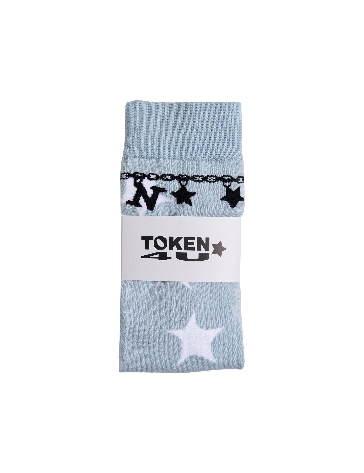 Charms Knee High Socks - Light Blue