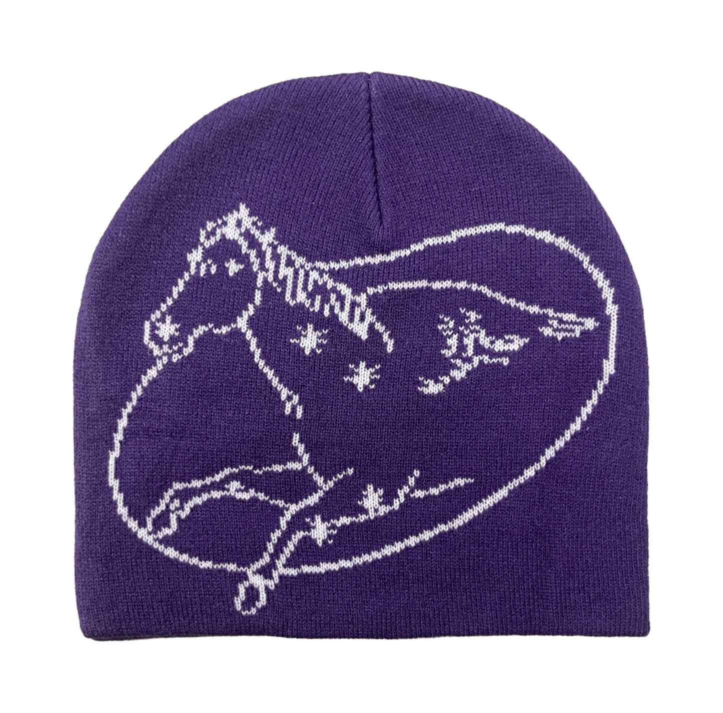 Pegasus Skully Beanie - Purple