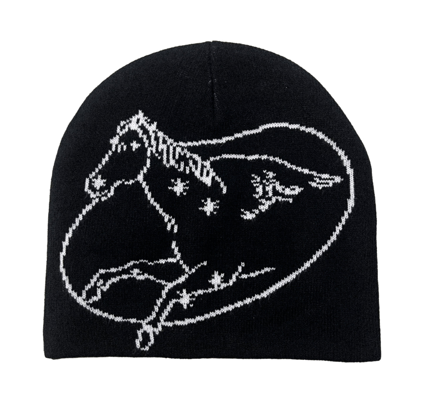 Pegasus Skully Beanie - Black