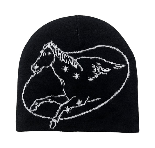 Pegasus Skully Beanie - Black