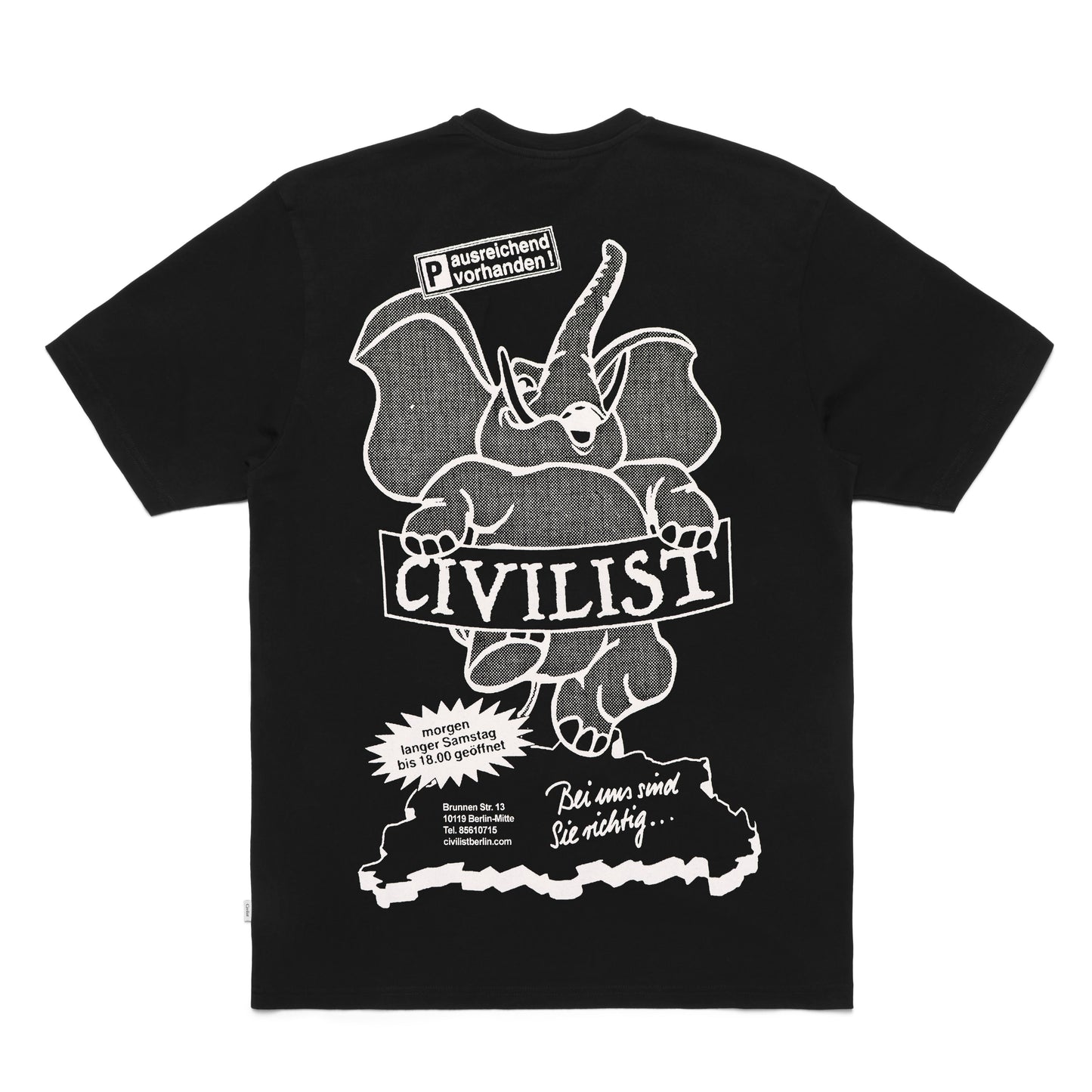 Elephant Tee - Black