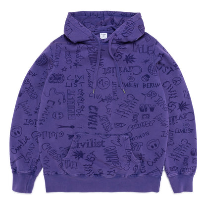 Team AOP Hoodie - Washed Purple