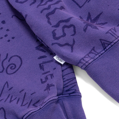 Team AOP Hoodie - Washed Purple