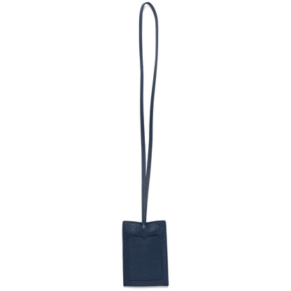 Leather Key Pouch - Blue