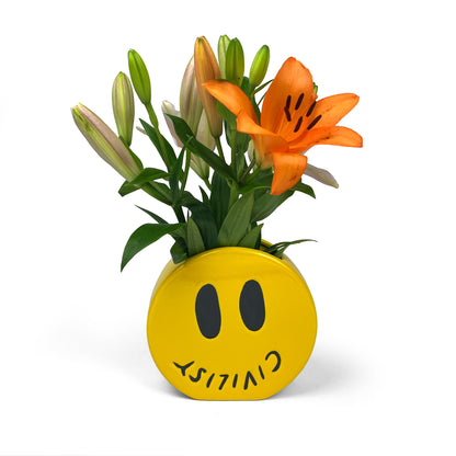 Smiler Vase - Yellow