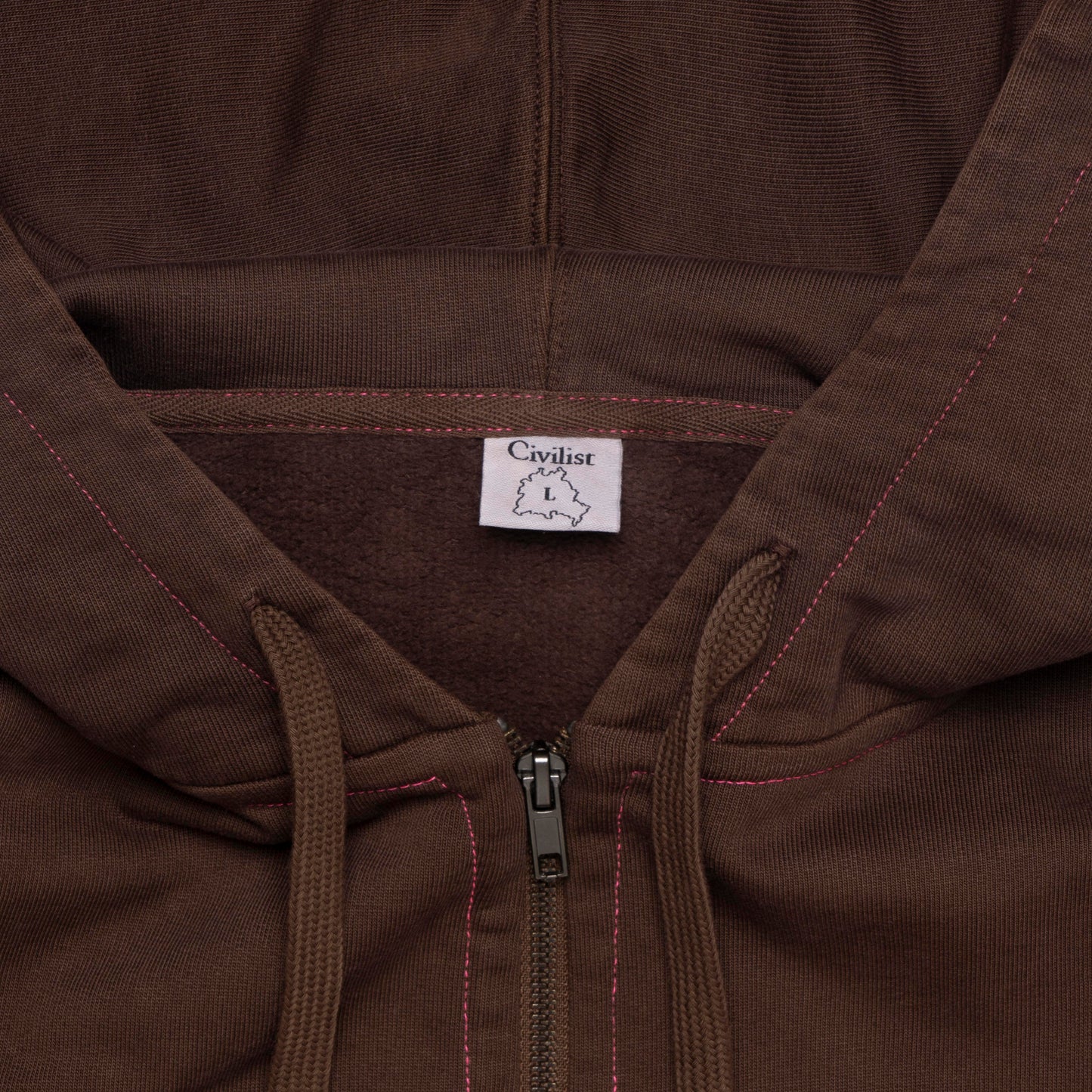 Angel Heavy Zip Hood - Brown