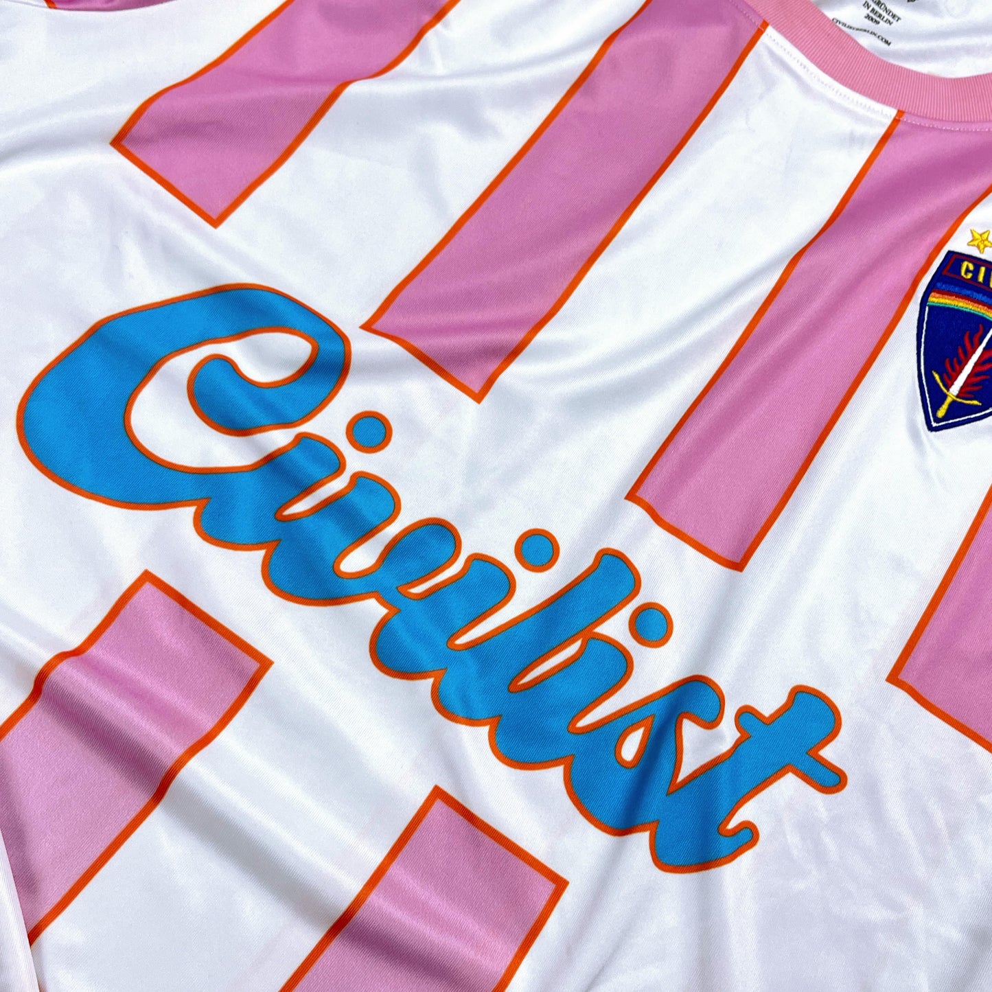 Striped Jersey - Pink / Blue