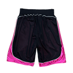 Reversible Court Shorts - Black / Fuchsia
