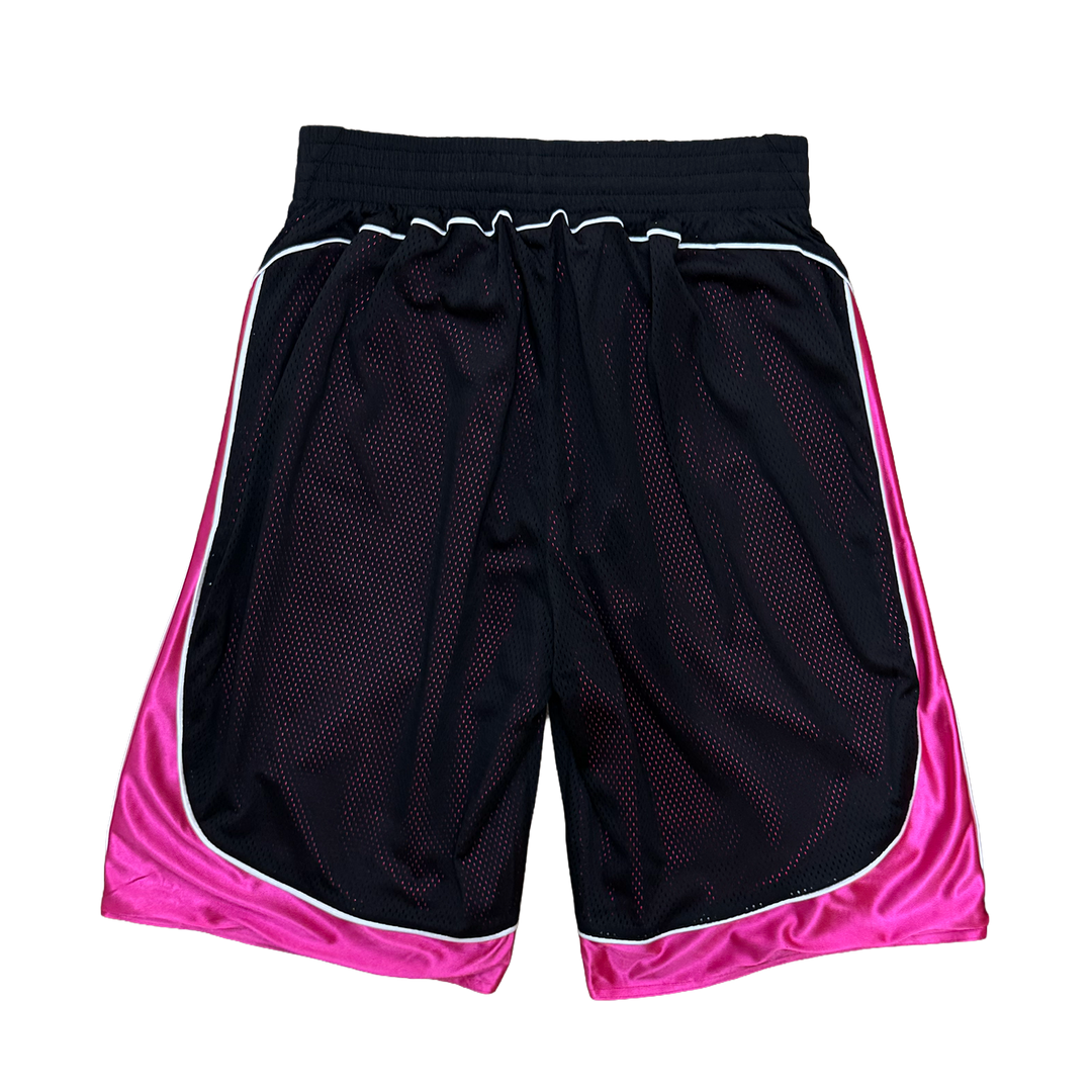 Reversible Court Shorts - Black / Fuchsia