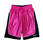 Reversible Court Shorts - Black / Fuchsia