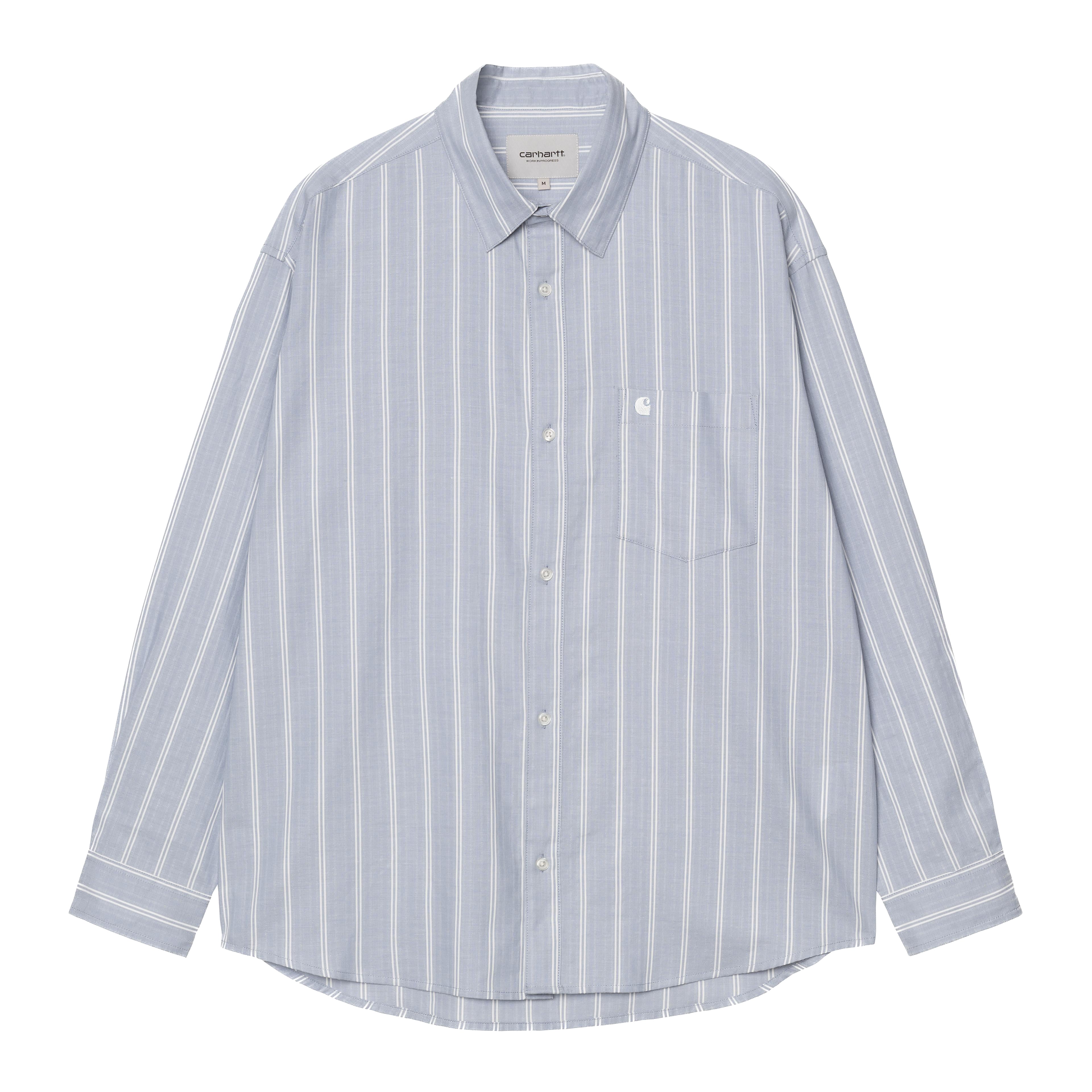 Beale L/S Shirt - Stripe, Gentle Blue / White