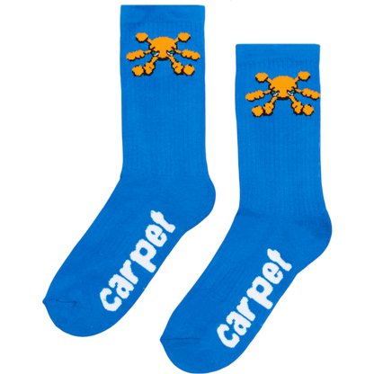 Carpet Bacteria Socks - Blue