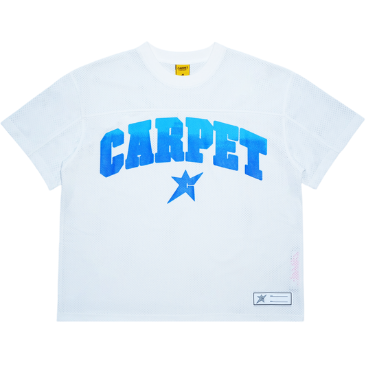 Carpet Football Mesh Jersey - White