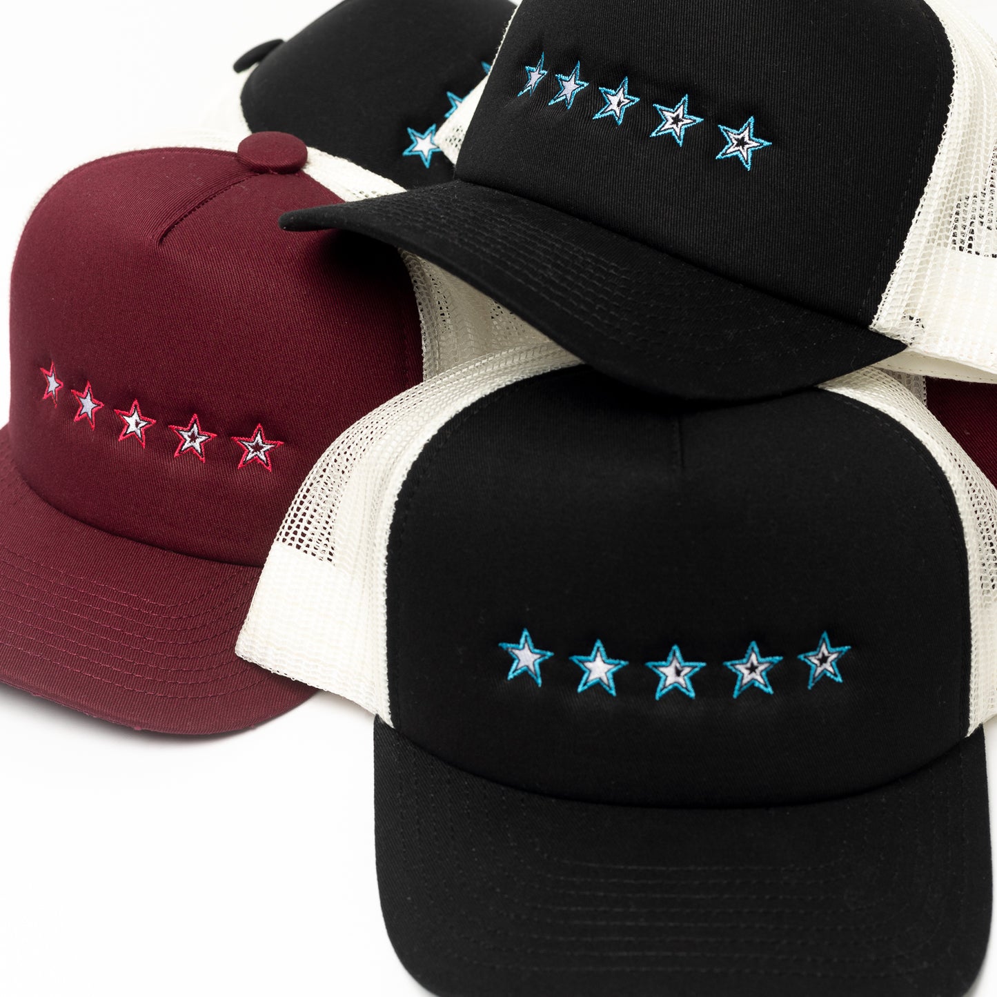 2.5 Stars Trucker Cap - Black