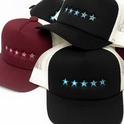 2.5 Stars Trucker Cap - Black