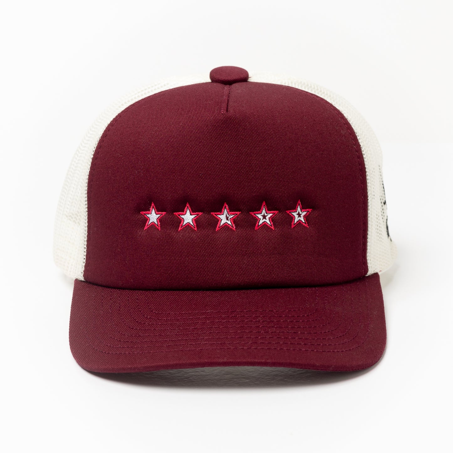 2.5 Stars Trucker Cap - Burgundy