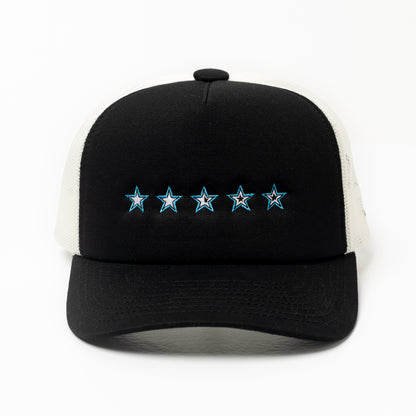 2.5 Stars Trucker Cap - Black