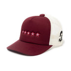 2.5 Stars Trucker Cap - Burgundy