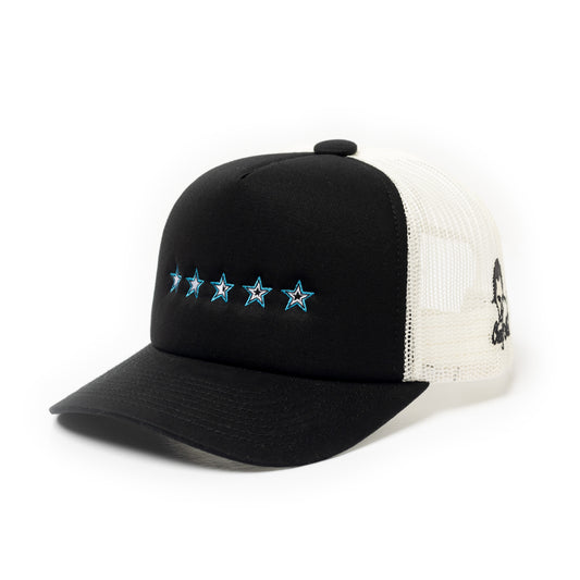 2.5 Stars Trucker Cap - Black