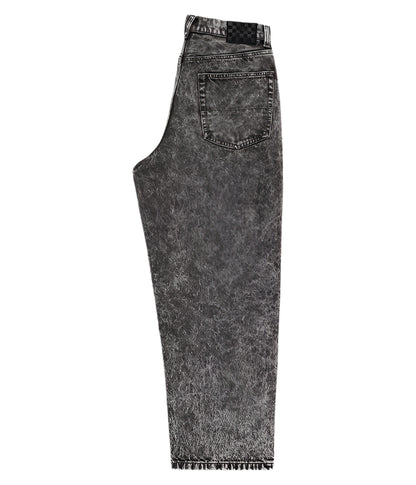 Check-5 Baggy Pants - Black Stone Wash