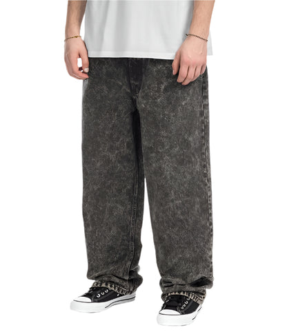 Check-5 Baggy Pants - Black Stone Wash