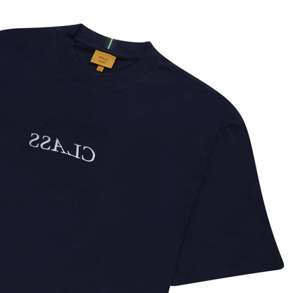 class brand t-shirt in navy blue