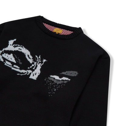 Stealth Ninja Jacquard Sweater - Black