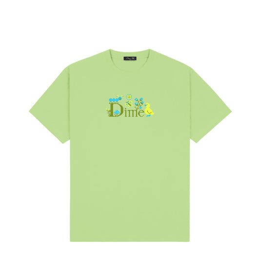 Classic Cross Stitch Tee - Green Tea