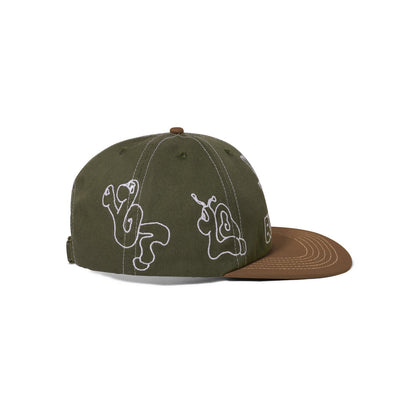 Critter 6 Panel Cap - Army / Brown
