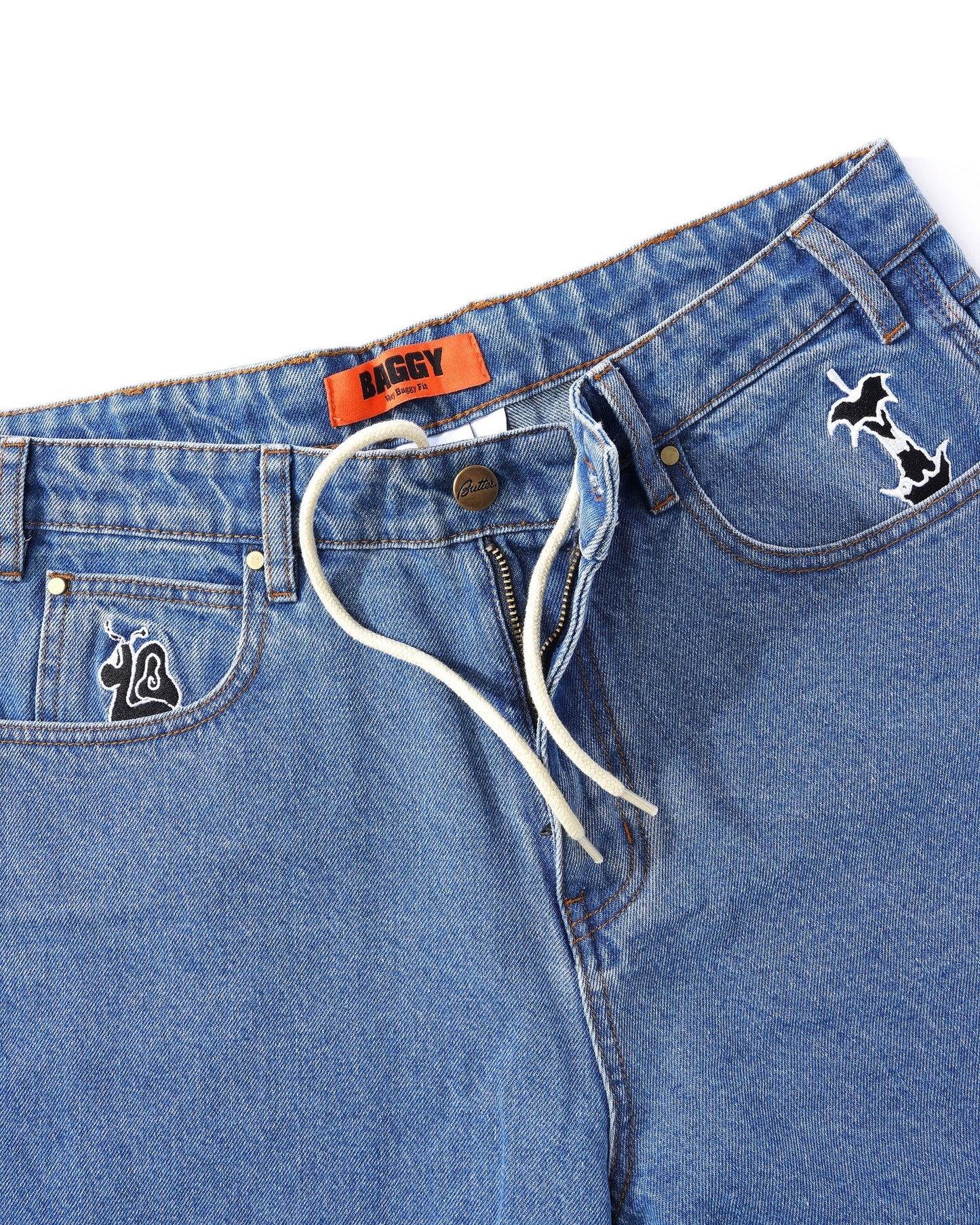 Critter Denim Jeans - Washed Indigo