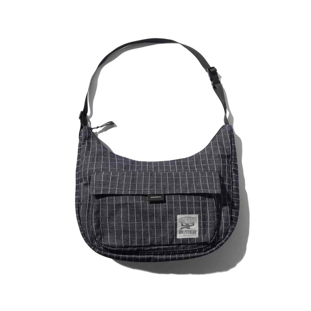 Crossbody Bag - Grid Denim