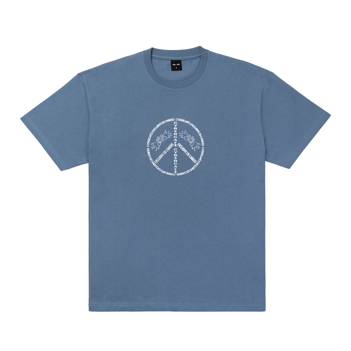 Cybercafé x Exclusive Os Cabides Peace Tee - Blue