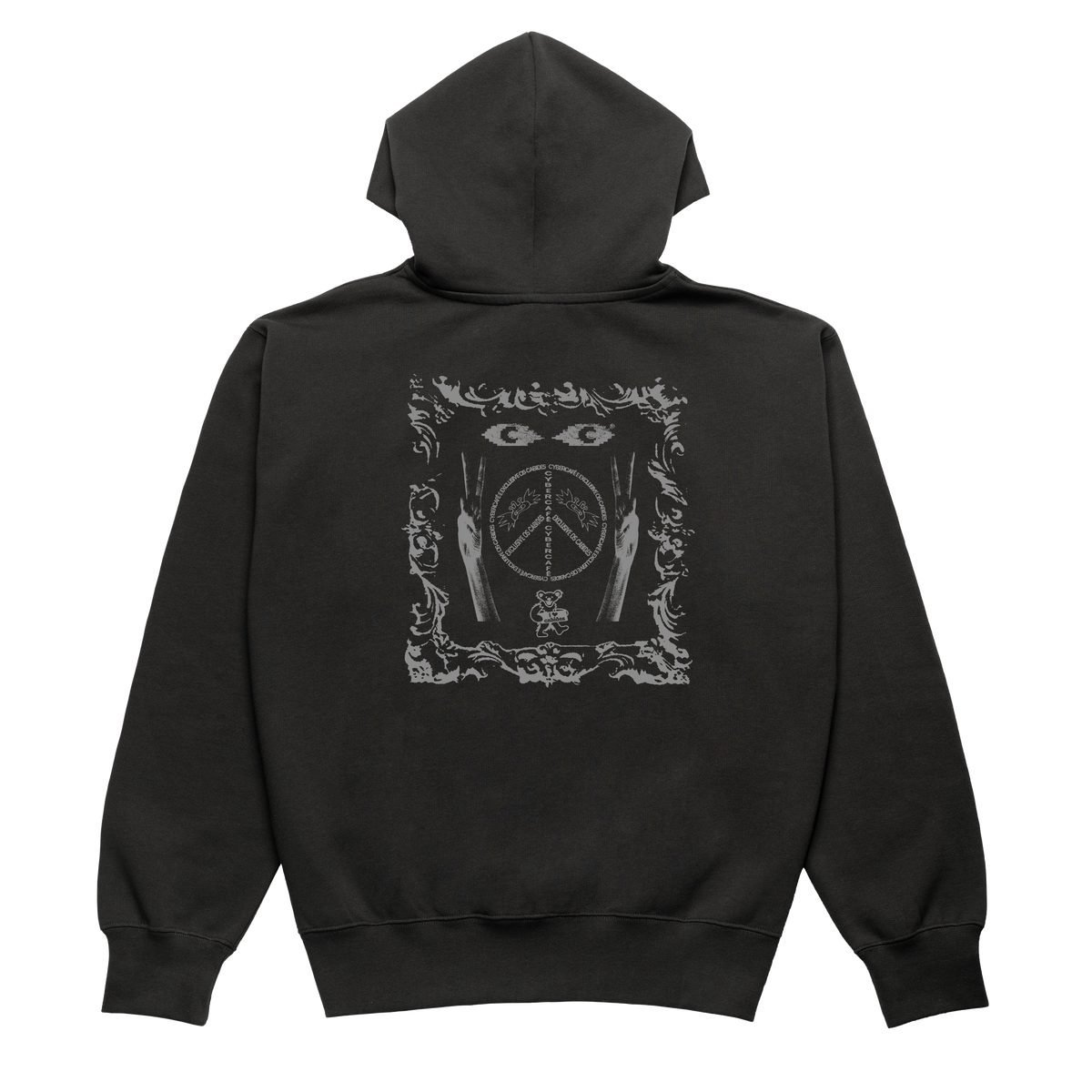 Cybercafé x Exclusive Os Cabides Peace Hoodie - Charcoal