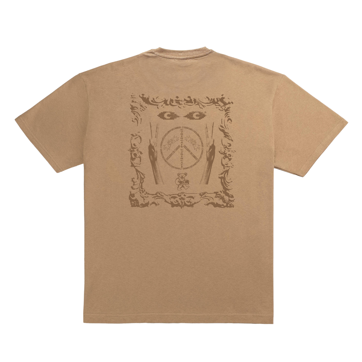 Cybercafé x Exclusive Os Cabides Peace Tee - Sand