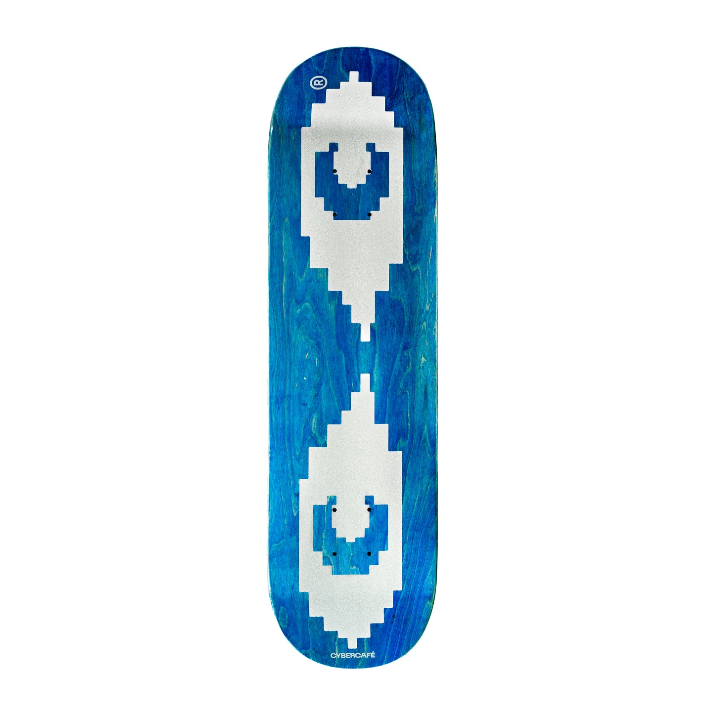 Silver Logo Deck - Blue