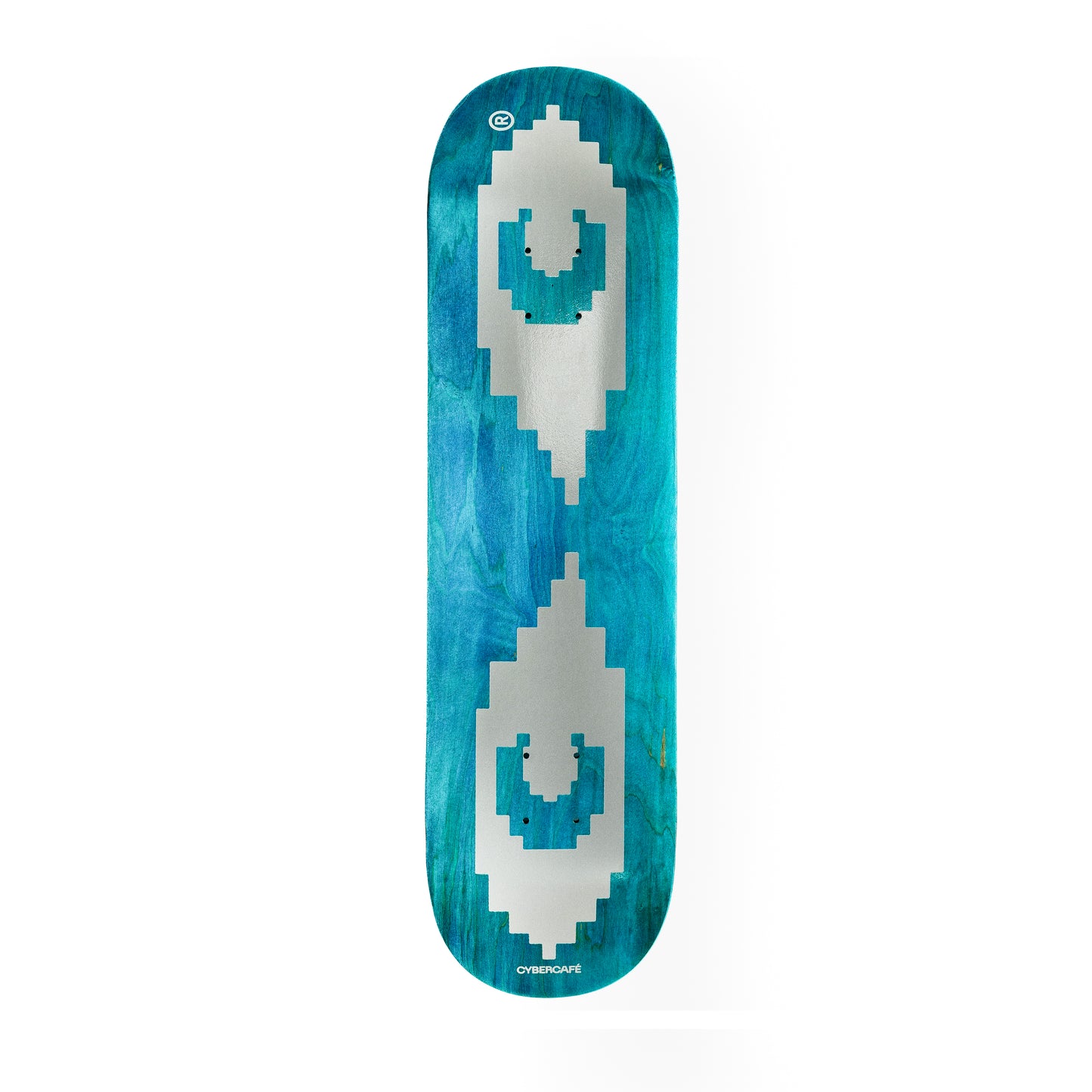 Silver Logo Deck - Turquoise